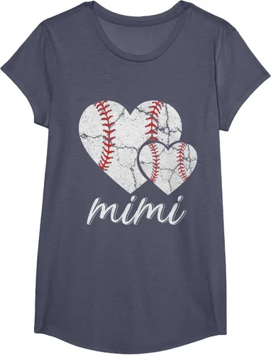 Vista 21 de Camiseta de béisbol Mimi para el Día de la Madre, Negro, S