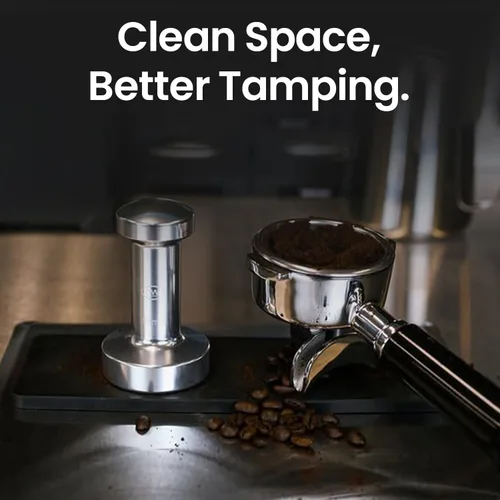 Vista 5 de Rattleware - Alfombrilla de agarre de alta calidad, superficie de embalaje de espresso antideslizante, resistente al calor, goma duradera, protege