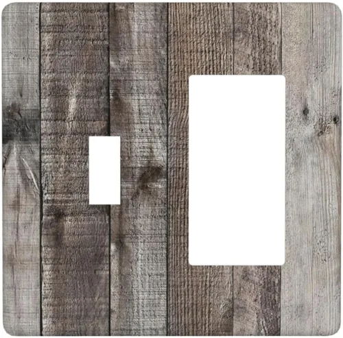 Vista 67 de Placa de Pared en Blanco de 1-Gang Sin Dispositivo Beige Lindo Vintage Boho de los 70s Hongo Fungus Planta Floral Botánica Libélula Interruptor