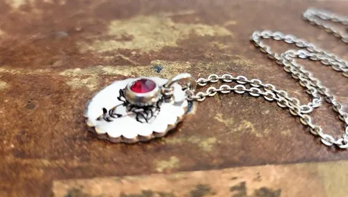 Vista 53 de Birth Month Flower and Birthstone Necklace