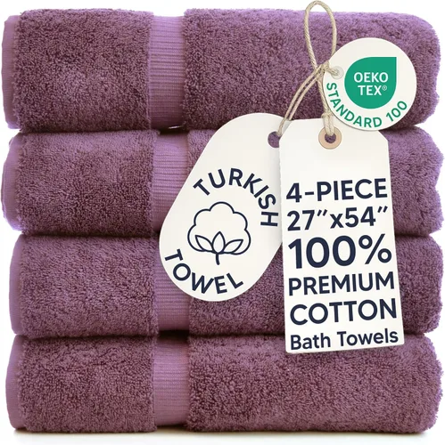 Vista 34 de Chakir Turkish Linens Toallas turcas de alta calidad 100% algodón para baño, toallas de baño grandes de 30 x 60 pulgadas (4 piezas, rosa)