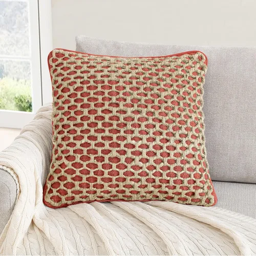 Vista 26 de Boho Living Jada - Funda decorativa para almohada, incluye acento, diseño tejido premium, decoración para sala de estar, (2) funda de almohada de 20