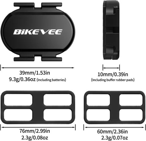 Vista 6 de Wireless Bike Computer GPS Bundle, Speedometer & Odometer, Cadence Sensor, Auto Backlight & Auto Stop, IPX7 Waterproof, 2.6" LCD Display