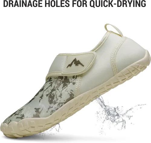 Vista 3 de NORTIV 8 Zapatos de agua de secado rápido para hombre y mujer, para deportes al aire libre, aguamarina, playa, piscina, natación, surf, Beige