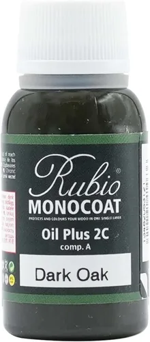 Vista 119 de Rubio Monocoat Muestra de Tinte y Acabado para Madera - Niebla 5% Aceite Plus Parte A Aceite de linaza para madera de secado rápido y ecológico