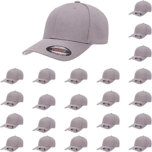 Vista 29 de Flexfit 5001 - Gorra de béisbol de sarga de algodón, 6 paneles Negro