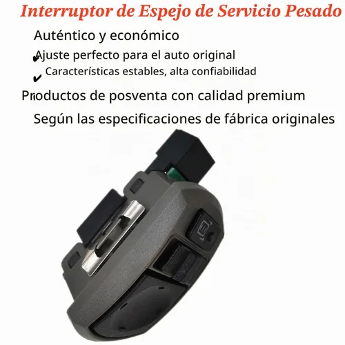 Vista 4 de Interruptor de espejo resistente P271098001, interruptor de espejo de puerta de 10 pines, apto para Kenworth T660 2006, 2007, 2008, 2009, 2010