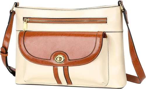Vista 2 de Over Earth Bolsos cruzados de cuero para mujer, bolso de hombro para mujer