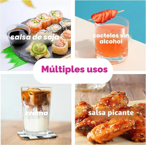 Vista 7 de Versadores de botella con control preciso de jarabe de Hawaiian Shaved Ice - Boquillas profesionales para sabores de cono de nieve y bebidas