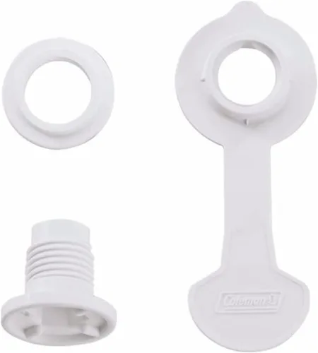 Vista 7 de Coleman Conjunto de tapón de drenaje de refrigerador estándar – largo de eje de 1 pulgada