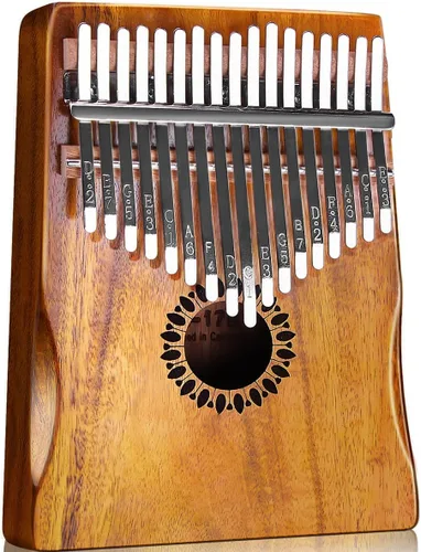 Vista 9 de Newlam Kalimba - Piano de pulgar de 17 teclas, regalo musical para niños y adultos