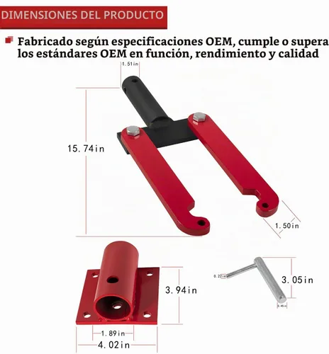 Vista 3 de T-0156-A Herramienta de fijación de transmisión/motor pequeño resistente con base para Ford/Chrysler