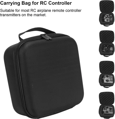 Vista 5 de Shanrya Controlador RC, adecuado para la mayoría de los aviones RC transmisor RC Caso protector para controlador AT9/X9D/WFLY 9