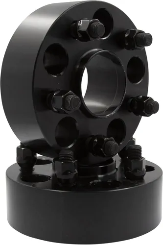 Vista 16 de Wheel Accessories Parts 2 adaptadores de espaciadores de rueda centrados en buje 5 en 4.724 in 0.197x4.724 in 1.00" de grosor 0.551 in 1.50