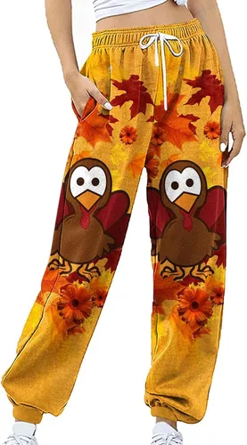 Vista 6 de Pantalones deportivos de algodón para mujer, con bolsillos, con cordón, pantalones de yoga para mujer a la moda