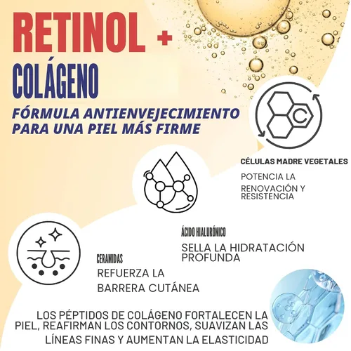 Vista 3 de Alozera Loción corporal reafirmante, hidratante corporal antienvejecimiento con retinol y colágeno, loción ligera y de rápida absorción para piel
