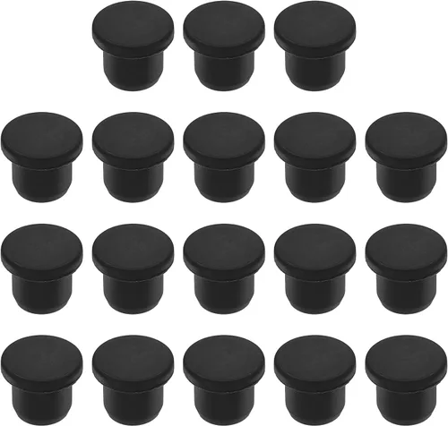 Vista 27 de MECCANIXITY - Tapones de silicona en forma de T (26mm, 1 pulgada de diámetro), color negro
