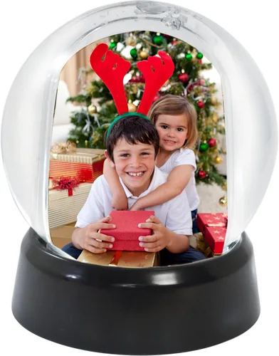 Vista 3 de Neil Enterprises Inc. Mini globo de nieve con base negra