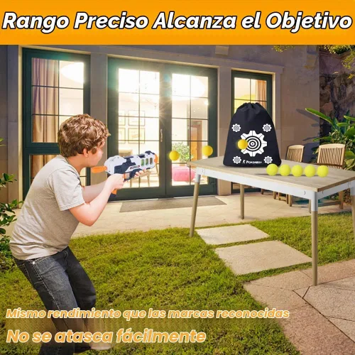 Vista 4 de POKONBOY Paquete de repuesto mejorado de 500 bolas redondas compatible con Nerf Rival Apollo, Zeus, Atlas y Artemis Blasters