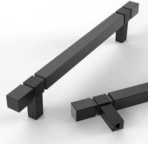 Vista 11 de Asidrama - Paquete de 6 manijas de gabinete de cocina color níquel satinado cepillado de 3.75 pulgadas (96mm), tiradores para gabinete, accesorios