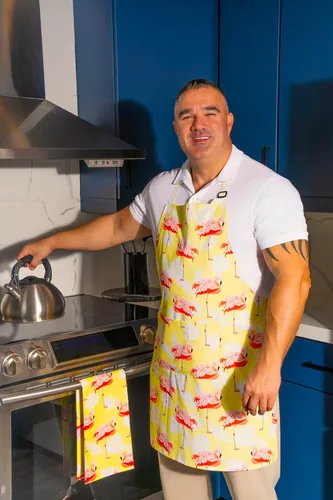 Vista 7 de Paquete variado de cuatro toallas de cocina de flamenco vibrantes y coloridos/paños de cocina de flamenco para uso diario y decoración del hogar