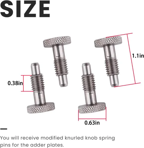 Vista 6 de Perilla moleteada de resorte compatibles con mancuernas ajustables Rep X Pepin Fast Series, kit de piezas de mancuernas ajustables, no se adapta a