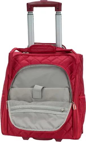 Vista 6 de Rockland Melrose - Maleta con ruedas, de porte vertical, para caber debajo del asiento, Rojo), BF31-RED