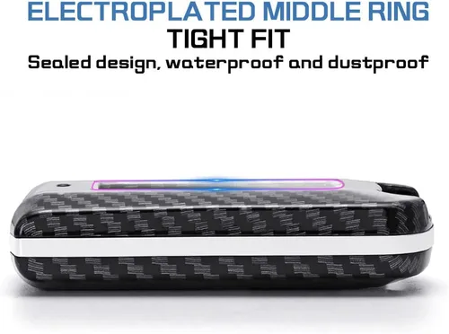 Vista 5 de ontto Compatible con Mitsubishi - Funda para llavero inteligente de entrada sin llave, funda para llave de automóvil, protección completa de 360°