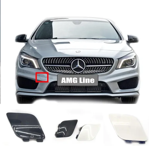 Vista 7 de Cubierta de remolque delantera para Mercedes-Benz CLA-Class Coupé W117 para CLA180 CLA200 CLA220 CLA250 2012 2013 2014 2015 Tapa de gancho
