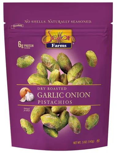 Vista 20 de Pistachos sazonados sin cáscara, sabor alitas de búfalo, bolsas de 2.5 onzas, paquete de 8, Kosher