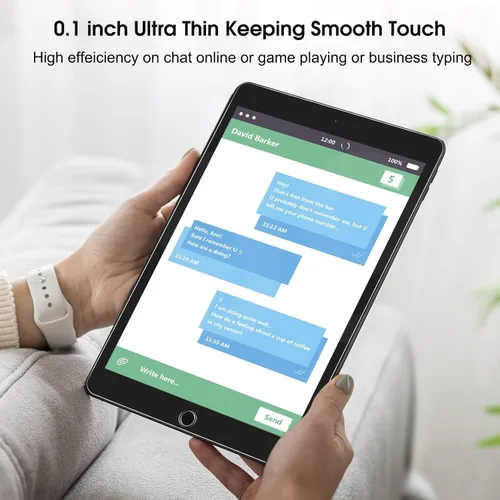 Vista 3 de Qularlans Paquete de 2 protectores de pantalla para iPad de 9ª, 8ª, 7ª generación de 10.2 pulgadas 2021/2020/2019, película de vidrio templado