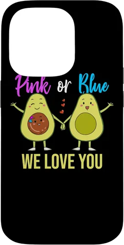 Vista 17 de Pink Or Blue Parents Gender Reveal Baby Shower Party Avocado Case for iPhone 17