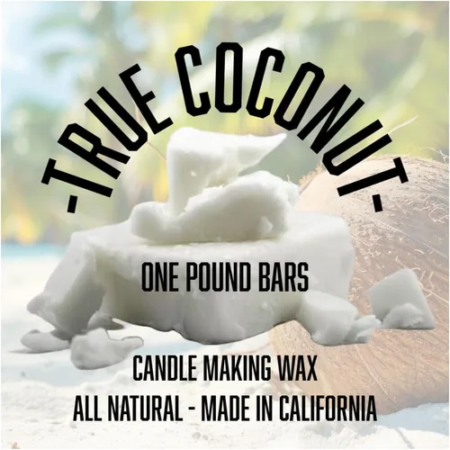 Vista 2 de FLEUR DE SPA - Cera de vela de coco de 1 libra – Mezcla de cera de coco totalmente natural de primera calidad – fabricada en Estados Unidos