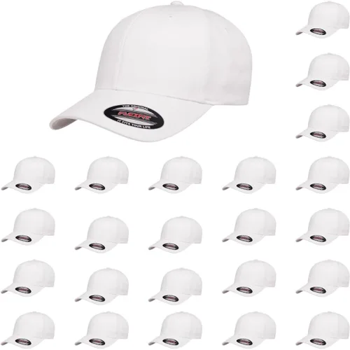 Vista 37 de Flexfit 5001 - Gorra de béisbol de sarga de algodón, 6 paneles Negro