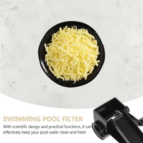 Vista 4 de OSALADI Rotary Cheese Grater Manual Handheld Shredder with Food-grade Stainless Steel Sharp Blades for Hard Cheese Grating Easy to Use Kitchen Tool