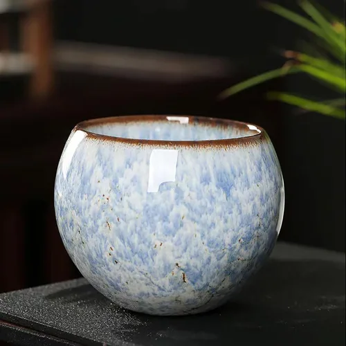 Vista 3 de MQjzsh - Tazones de té chinos japoneses hechos a mano, juego de tazas de té, 4 unidades, 3.7 onzas líquidas para oficina, hogar, regalos