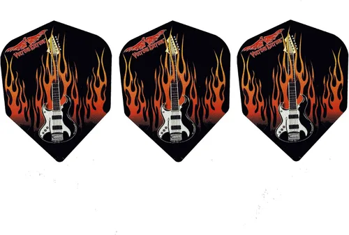 Vista 7 de AO 5 juegos de 3 Vulture Kulture Surtido de dardos estándar con diseños geniales duraderos (15 vuelos en total)
