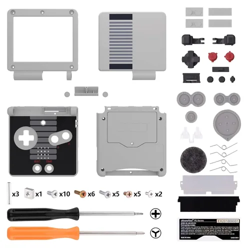 Vista 13 de IPS Ready Upgraded eXtremeRate Classic 1989 GB DMG-01 Style Custom Replacement Housing Shell for Gameboy Advance SP GBA SP – Compatible with Both