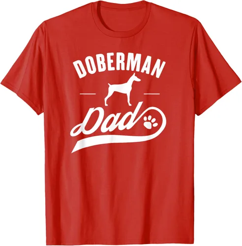 Vista 82 de Doberman Dad - Camiseta para amante del dueño del perro, Negro, S