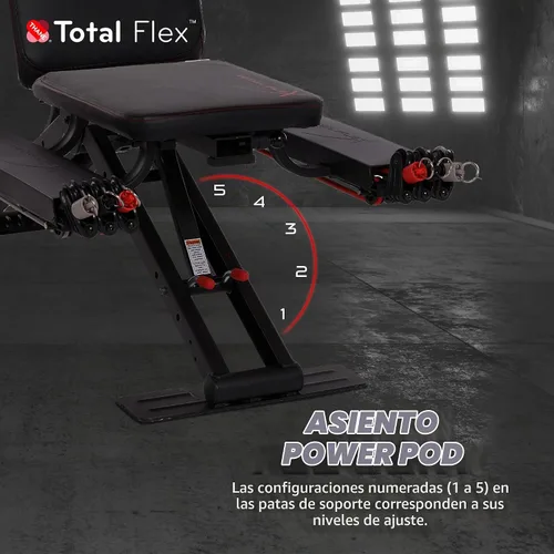 Vista 5 de TOTAL FLEX Diseño Compacto, Gimnasio en Casa, Ejercicios Versátiles, Equipo de Entrenamiento, Equipo de Fitness