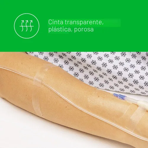 Vista 4 de 3M™ Transpore™ Cinta quirúrgica 1527-1, 1 pulgada x 10 yardas (2,5 cm x 9,1 m), 12 rollos/caja