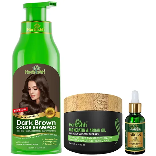Vista 12 de Herbishh After Color Shampoo Combo contiene champú color para el cabello, tinte para el cabello, 16.9 fl oz de aceite de argán, 1.0 fl oz