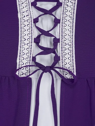 Vista 6 de Shinsto Vestidos de princesa victoriana medieval para niñas, disfraz renacentista para fiesta de Halloween