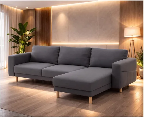 Vista 4 de Asiento duradero de tres o dos (3 o 2) con funda de sofá de repuesto hecha a medida, compatible con IKEA Norsborg - Funda de sofá seccional