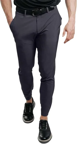Vista 2 de GIERIDUC Pantalones cargo para hombre, pantalones deportivos con bolsillos, informales, con botones abiertos al frente, con bragueta ajustada