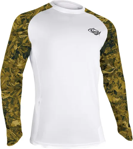 Vista 29 de Palmyth - Camiseta de pesca para hombre, con manga larga, protección solar ultravioleta FPU 50+, con bolsillo