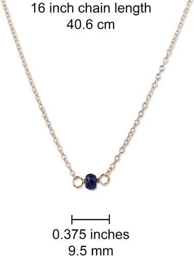 Vista 163 de Gargantilla de piedra natal – Regalo de cumpleaños, regalo para niña, mujer, amiga, hija, esposa, mamá, ella, joyas de piedras preciosas para uso