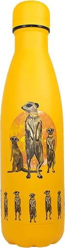 Vista 17 de NatureVac - Black Bear de Deluxebase. Botella de agua de acero inoxidable con aislamiento térmico de 17 onzas. Frasco de vacío reutilizable y a