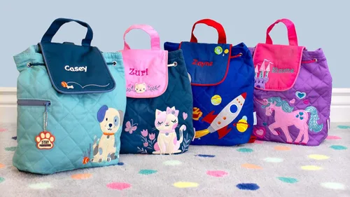 Vista 5 de DIBSIES Mochila acolchada personalizada para jardín de infantes, preescolar y guardería, Gato, Niños