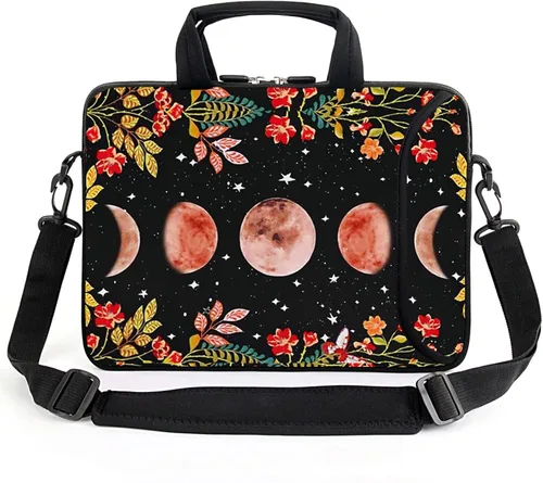 Vista 18 de AMARY Funda para portátil de 15.4" 15.6" pulgadas, estuche para chromebook, correa de hombro ajustable con asa, bolsillo para accesorios
